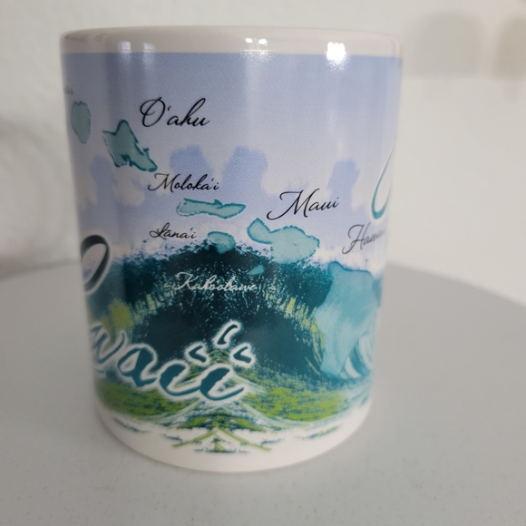 Maui Hawaiian Island Treasures Hawaii map coffee mug Island Waves Hawai'i - Picture 3 of 9